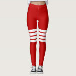 Rote Retro Streifen Streifen Streifen Streifen Str Leggings<br><div class="desc">Farbenfrohe Retro Streifen Streifen Streifen Streifen Streifen Streifen Streifen</div>