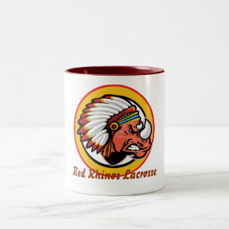 Rote Rhino-Kaffee-Tasse Zweifarbige Tasse