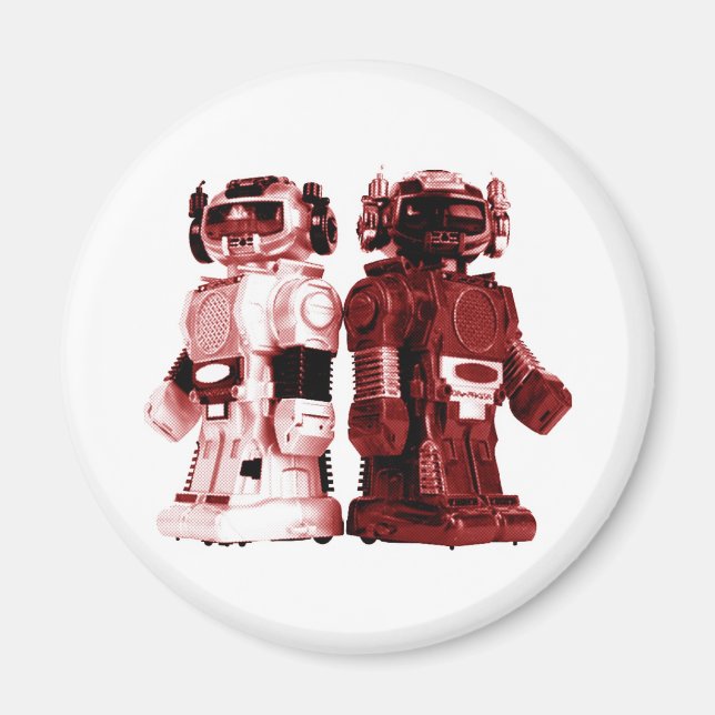 rote Roboter Magnete (Vorne)