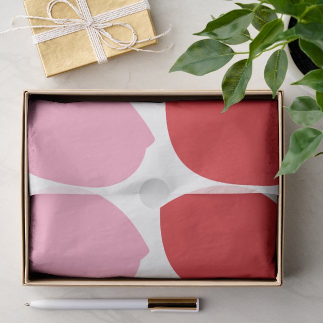 Rote rosa Blütenblätter Seidenpapier (Geschenk)