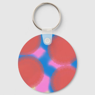 rote rosa und blaue 56789 abstrakte Kunst Schlüsselanhänger