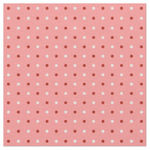 Rote, rosa und weiße Polka-Punkte Stoff