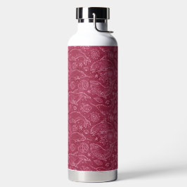 ROTE & ROSA WALE UND SOMMER-MEERESSCHNECKEN TRINKFLASCHE