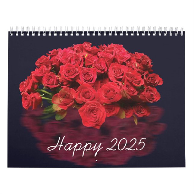 rote Rose 2025 Kalender (Titelbild)