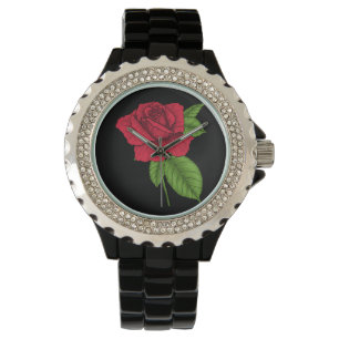 ROTE ROSE 2 ARMBANDUHR