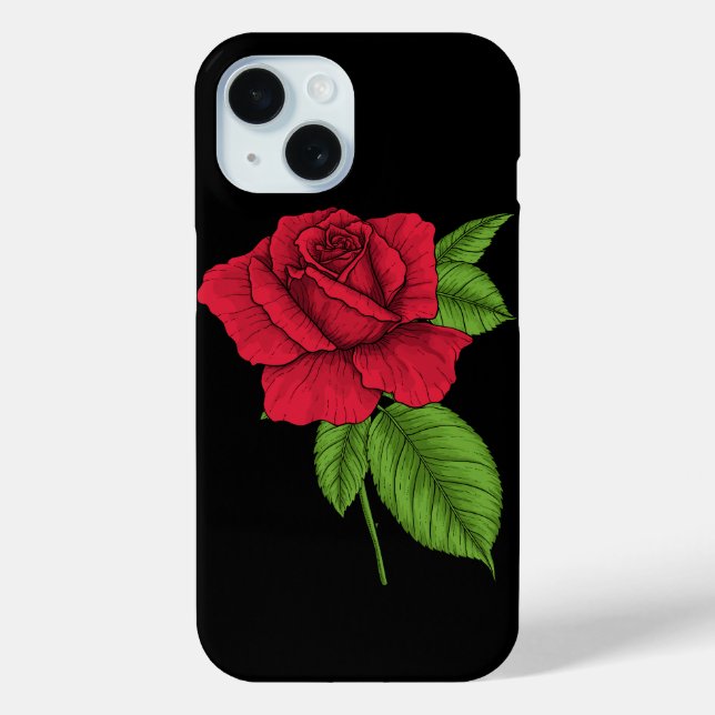 ROTE ROSE 2 Case-Mate iPhone HÜLLE (Rückseite)