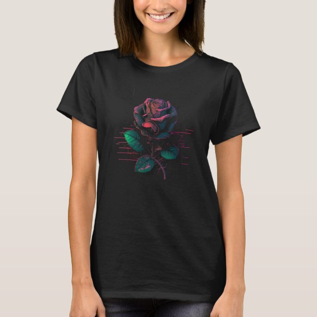 ROTE ROSE 2 T-Shirt (Vorderseite)