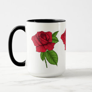 ROTE ROSE 2 TASSE
