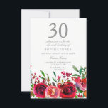 Rote Rose 30. Geburtstagsfeier Party Einladung<br><div class="desc">Rote Rose 30. Geburtstag Party Einladung Matching Sammlung in Niche und Nest Store.</div>