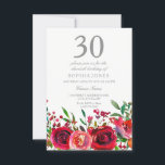 Rote Rose 30. Geburtstagsfeier Party Einladung<br><div class="desc">Rote Rose 30. Geburtstag Party Einladung Matching Sammlung in Niche und Nest Store.</div>