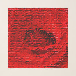 Rote Rose Abstrakter Platz Chiffon Schal