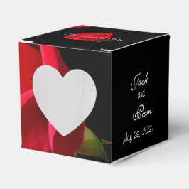 Rote Rose auf Black Heart Fevor Box - anpassen Geschenkschachtel