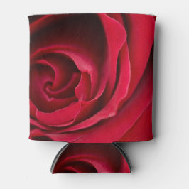 Rote Rose auf einem Dosenkühler