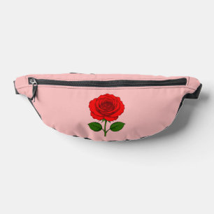 Rote Rose Bauchtasche