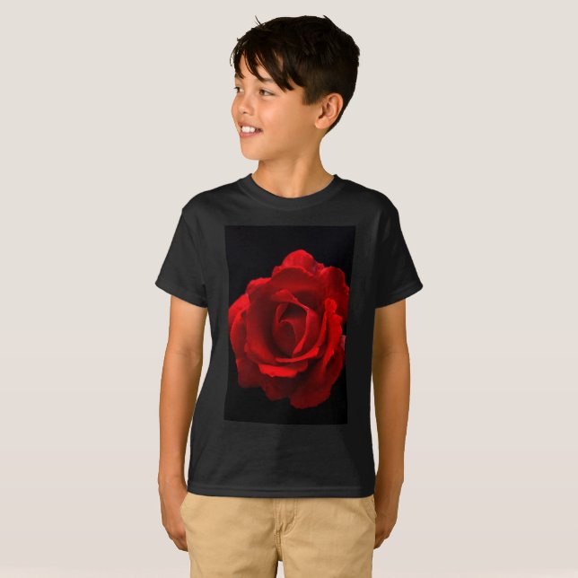 Rote Rose bccnm T-Shirt (Vorne ganz)
