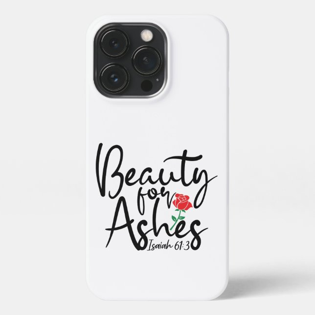 Rote Rose Beauty für Ashes Handy Fall iPhone Hülle (Rückseite)