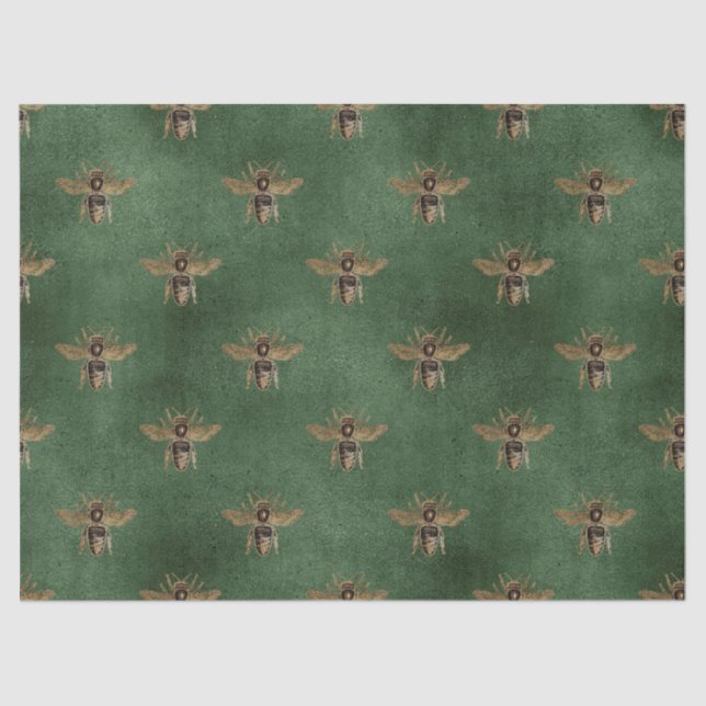 Rote Rose Bee Serie Design 5 Gewebepapier Seidenpapier (Vorderseite)