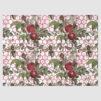 Rote Rose Bee Series Design 41 Seidenpapier