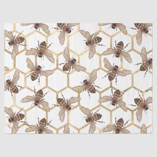 Rote Rose Bee Series Design 51 Seidenpapier (Vorderseite)