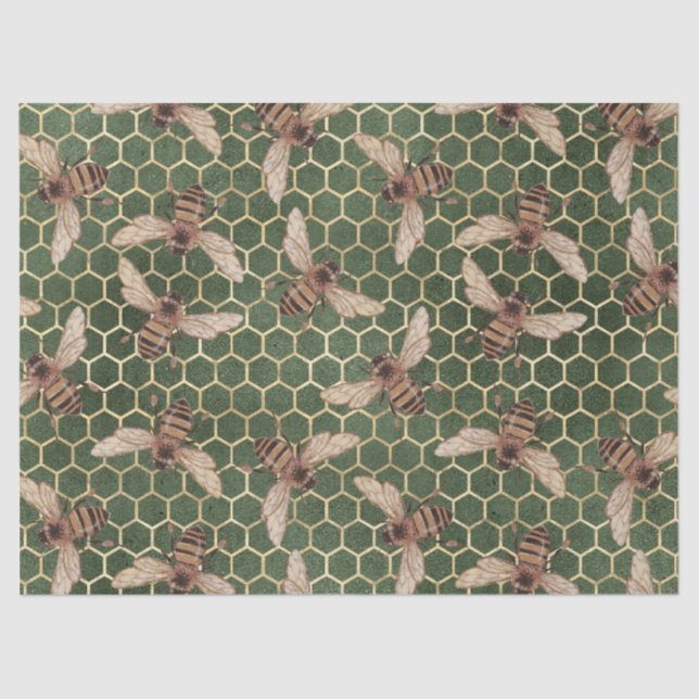 Rote Rose Bee Series Design 55 Seidenpapier (Vorderseite)