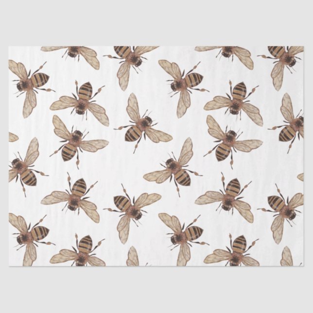 Rote Rose Bee Series Design 56 Seidenpapier (Vorderseite)