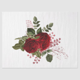 Rote Rose Bee Series Design 71 Seidenpapier