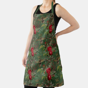 Rote Rose-Bienenreihe - Design 8 Schürze