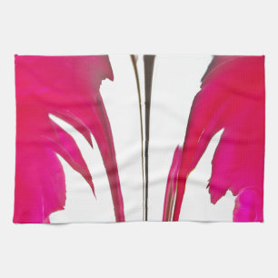 Rote Rose-Blätter anpassen Handtuch