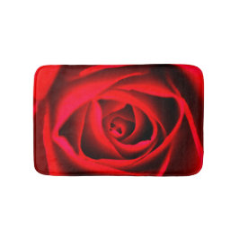 Rote Rose Blume Badematte