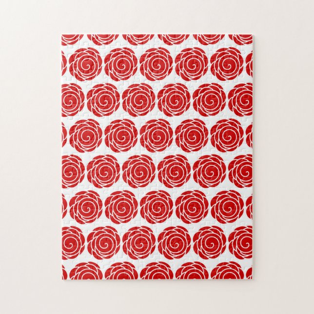 Rote Rose Blume frustrierend Puzzle (Vertikal)
