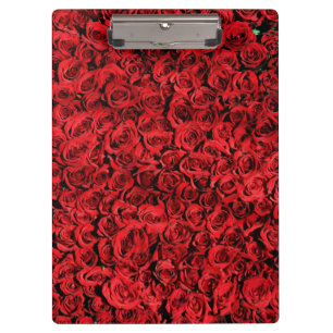 Rote Rose Blume Klemmbrett