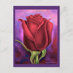rote Rose-Blume-Malerei - Multi Postkarte