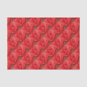 Rote Rose Blume Naturmuster Seidenpapier