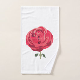 Rote Rose Blume Rote Rose Handtuch