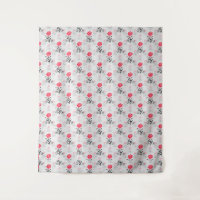 Rote Rose Blume Stalk-Muster