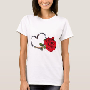 rote Rose Blume T-Shirt