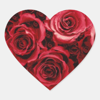 Rote Rose Bouquet - Umschlag Aufkleber Hochzeit im