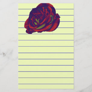 Rote Rose Briefpapier