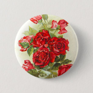 rote Rose Button