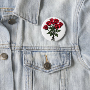 rote Rose Button