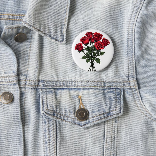 rote Rose Button (Beispiel)