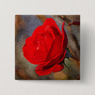 Rote Rose Button