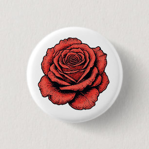 Rote Rose Button
