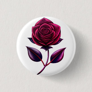 rote Rose Button
