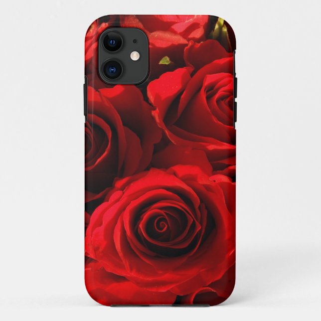 rote Rose Case-Mate iPhone Fall Hülle (Rückseite)