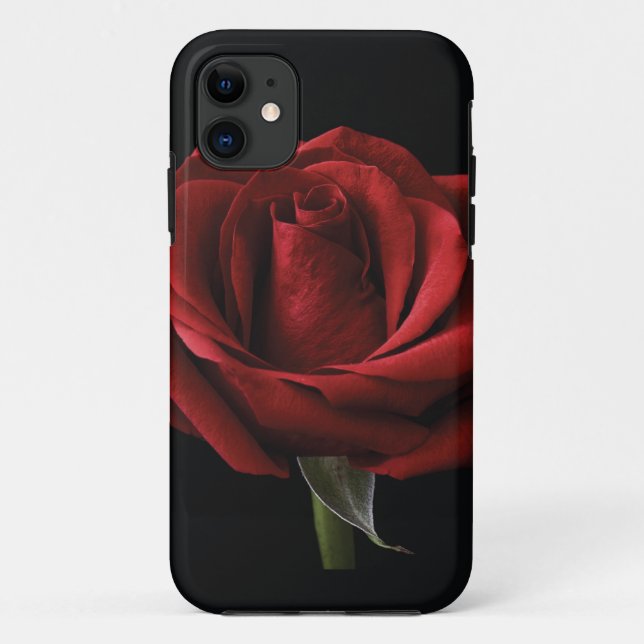 Rote Rose Case-Mate iPhone Hülle (Rückseite)