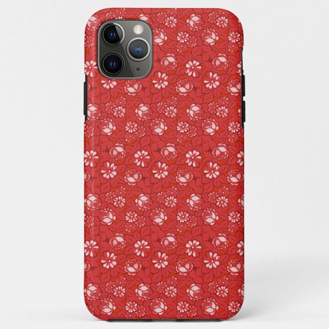 rote Rose Case-Mate iPhone Hülle (Rückseite)