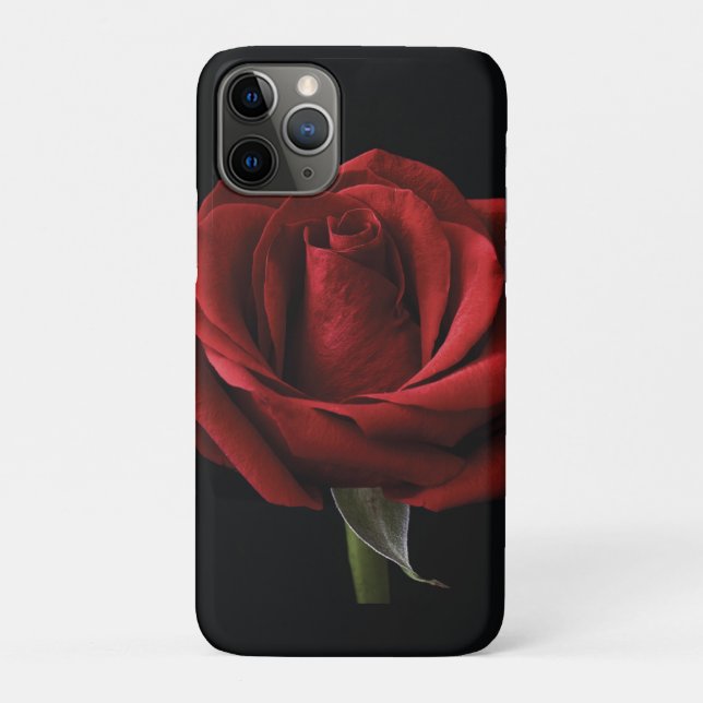 Rote Rose Case-Mate iPhone Hülle (Rückseite)