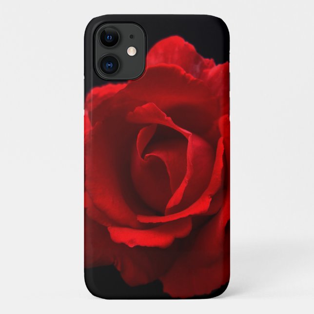 Rote Rose Case-Mate iPhone Hülle (Rückseite)
