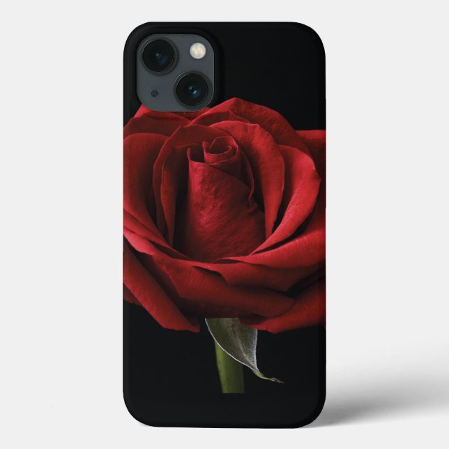 Rote Rose Case-Mate iPhone Hülle (Rückseite)